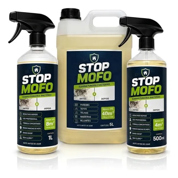 Kit Stop Mofo Anti Mofo para Parede e Teto com Borrifador