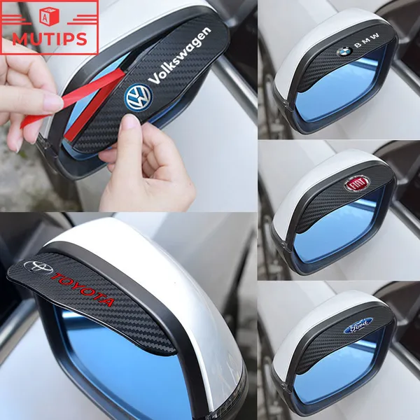 Conjunto com 2 Espelhos Retrovisores de Fibra de Carbono