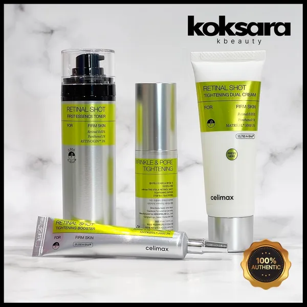 CELIMAX The Vita A Shot Skincare Collection (Toner, Serum, Dual Cream, Booster)