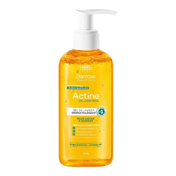 Gel De Limpeza Dermatológico Facial Darrow Actine Oil Control 140g