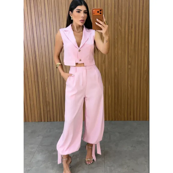 Conjunto Feminino Estilo Aladim Alfaiataria Premium