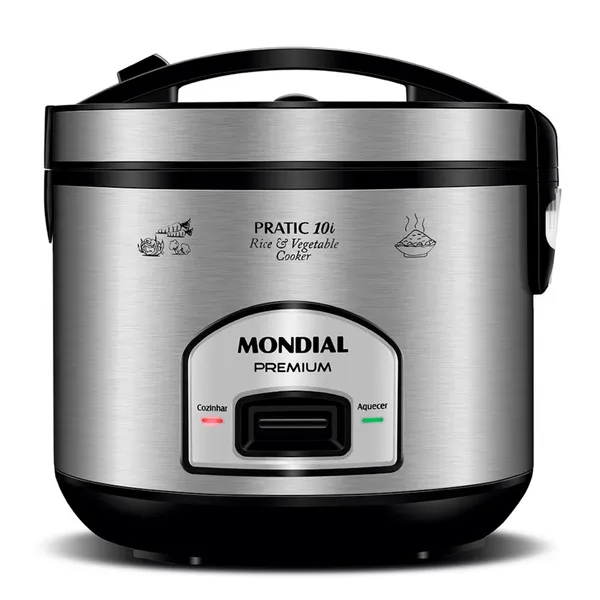 Panela elétrica de arroz 10 xícaras Pratic Rice 10i - PE-42-10X - Mondial
