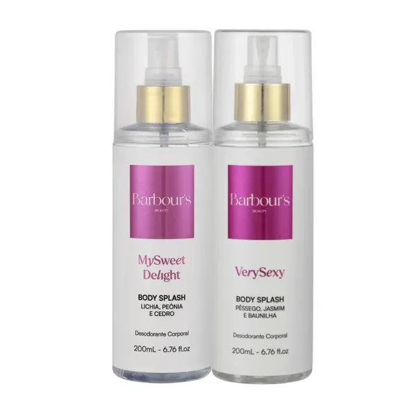Kit BodySplash My Sweet Delight e Very Sexy 200ml