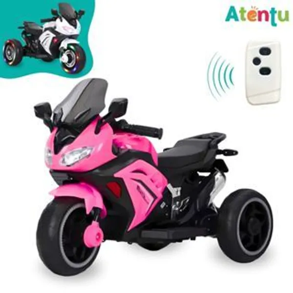 Mini Moto Elétrica Infantil Motinha Triciclo com luz e som bateria 6v