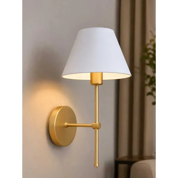 Arandela Luminária Luna LED E27 Moderna para Quarto, Cabeceira e Sala