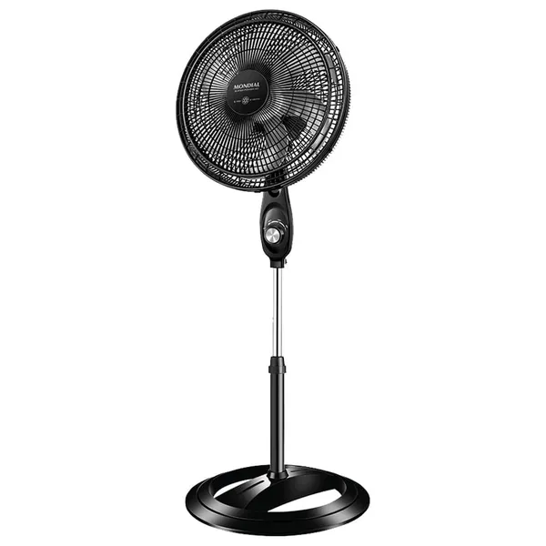 Ventilador de Coluna Mondial VSP-40C Super Power - com 3 Velocidades, Modo Silencioso, Preto/Prata