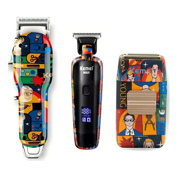 Máquina de Cortar Cabelo Kemei KM-MAX-2092, KM-MAX-5090 ou KM-1102H