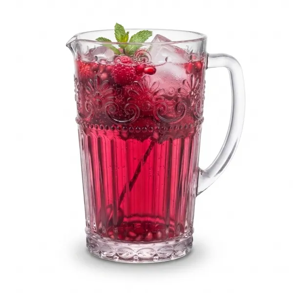 Jarra Wolff Mauve 750ml de Cristal Lapidado com Design Clássico para a Mesa Posta Ideal para Água Suco e Bebidas Geladas