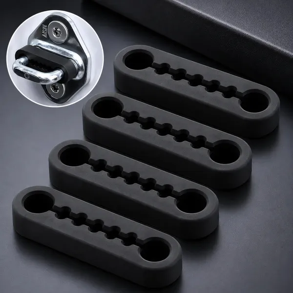 Kit 4 Protetor Trava Porta Carro Silicone Premium Antirruído
