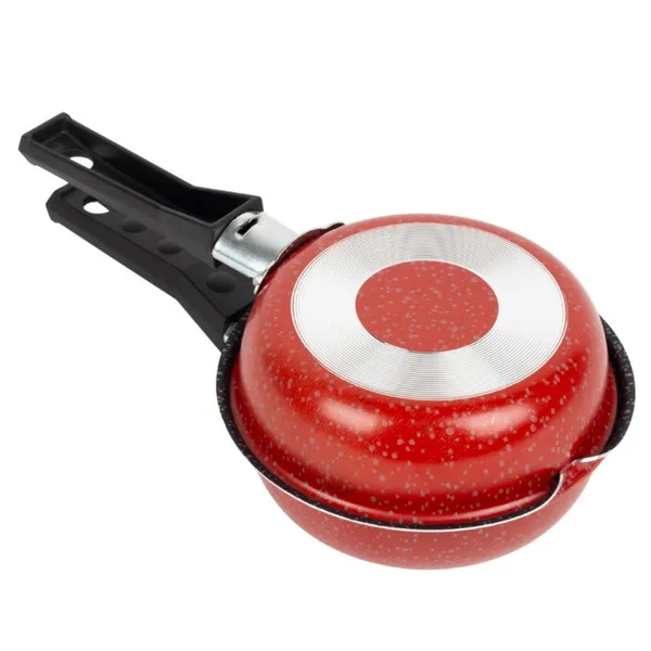 Frigideira Hamburgueira Dupla Antiaderente 14cm Vermelho Nacional
