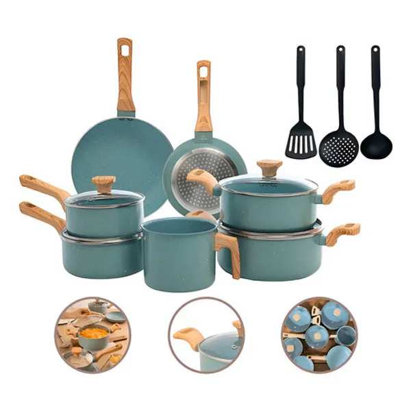 Jogo De Panelas Com 10 Peças Mimo Style Pratic Cook Verde