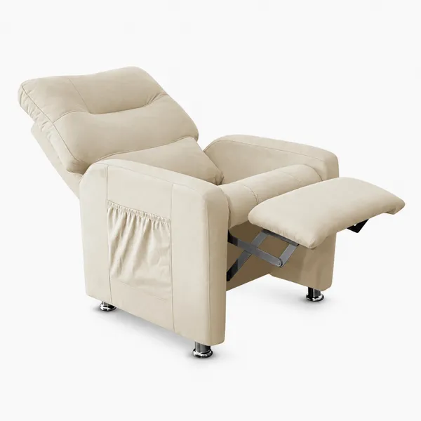 Poltrona do Papai Reclinável Conforto Premium para Estética Tecido Suede - Meu Lar Decorações