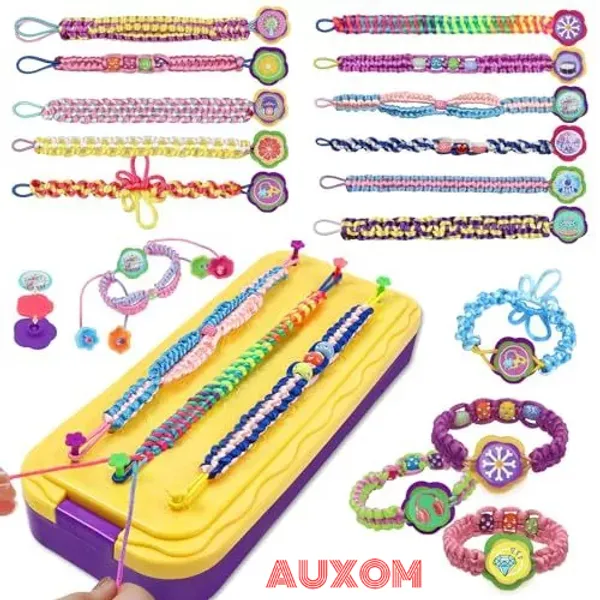 Kit DIY Pulseiras da Amizade Brinquedo Criativo para Meninas 7-12 Anos Presente Dia das Crianças