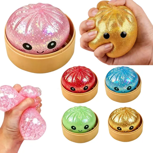 Bola De Aperto De Pão De Ouro Colorida Fofa De 5.5 Cm , Brinquedo Mole De Alívio De Estresse Para Crianças E Adultos , C