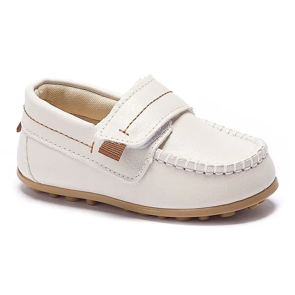 Mocassim Infantil Masculino Sapato Menino Bebê Calce Fácil Estilo Social Festa 37178 Pequito