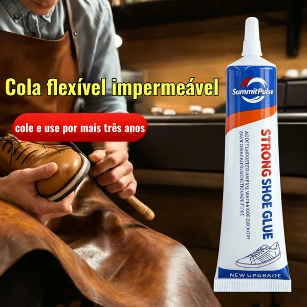 Cola para Sapatos Premium de Alta Resistência 60ml - Adesivo de Reparação para Calçado de Couro e Sapatilhas Desportivas
