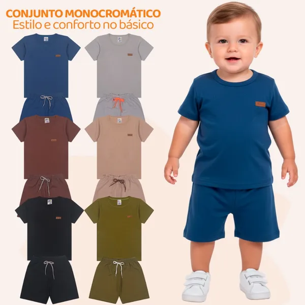 Kit 4 ou 6 Peças Conjunto Infantil (Tam. 1  ao 14)