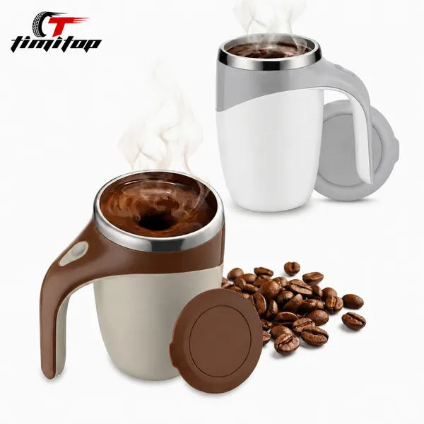 Caneca Misturadora Automática Elétrica USB Bateria Recarregável Mixer Café Chocolate Shakes 380ml