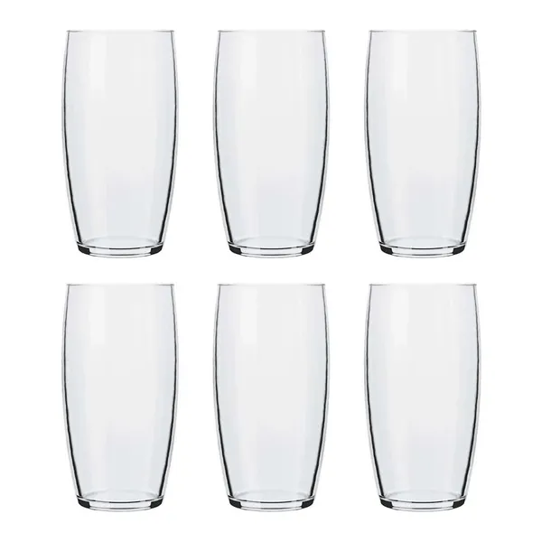 Jogo de Copos Nadir Oca Long Drink de Vidro Liso com 6 Peças 300ml
