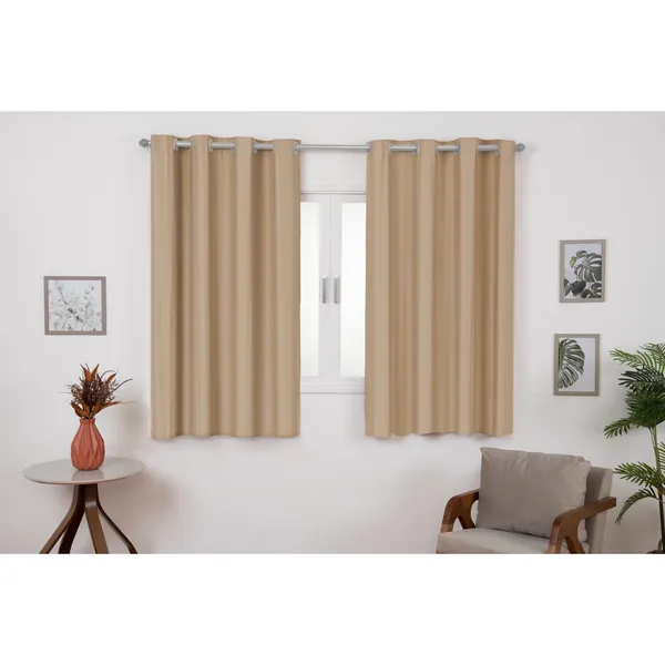 Cortina Blackout 2,20m x 1,30m Quarto Sala Blackout PVC corta 100 % a luz Varias Cores