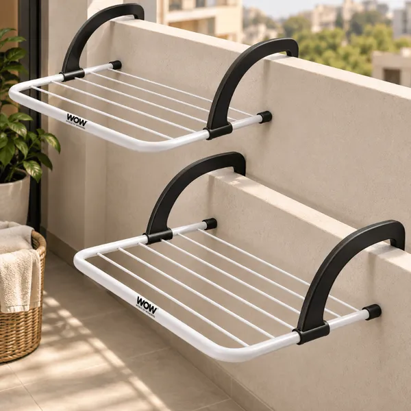 Kit 2 Varal Portátil Apartamento Retrátil Janela e Parede