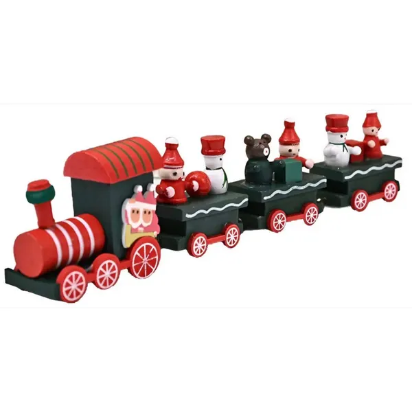 Enfeite Trenzinho De Madeira Natalino Decoração De Natal OIH9924