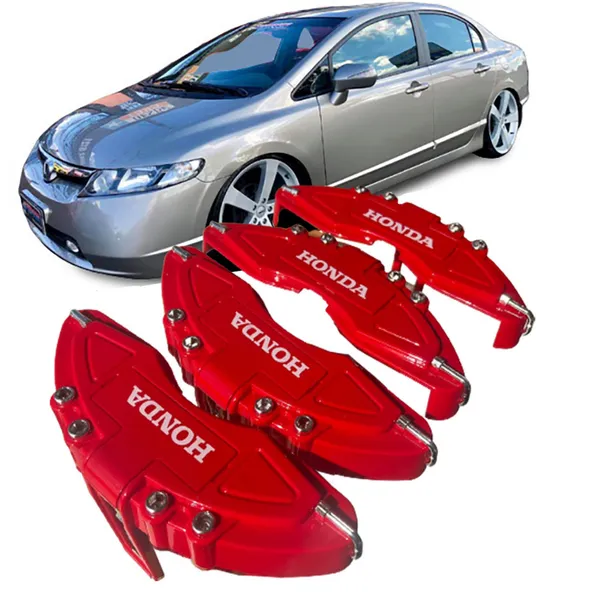 Capa De Pinça De Freio Garras 4 Pç Compatível Honda Civic