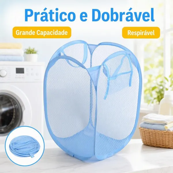 1 Rosa/Preto/Azul Cesto De Roupa Caixa Dobrável Para Armazenagem E Organização De Vestuário Brinquedos