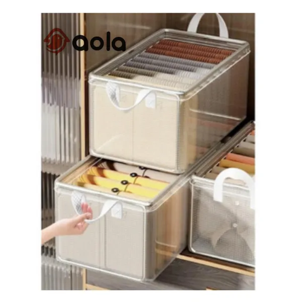 Caixa Organizadora para Roupas e Objetos Íntimos | Prática e Espaçosa | Organização de Calças e Acessórios