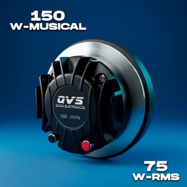 Corneta Driver QVS 370FE 75W Rms Trio Som Automotivo