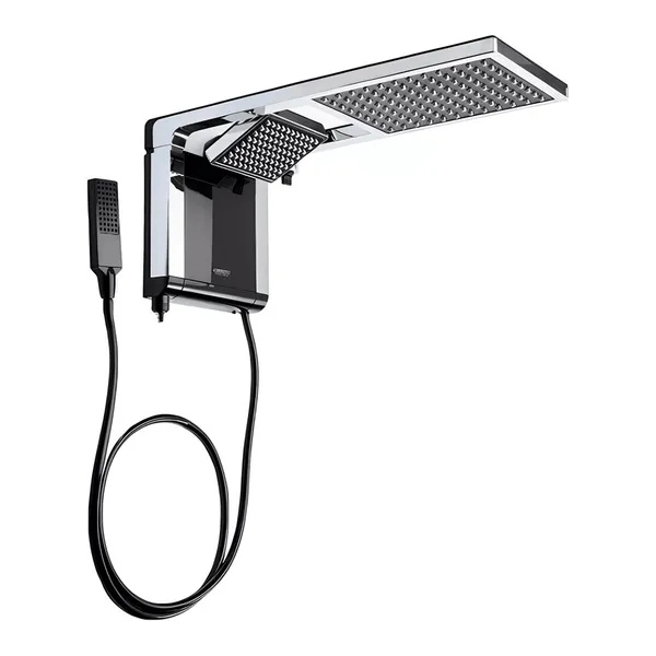 Chuveiro Lorenzetti Acqua Duo Preto Cromado 127V ou 220V 5500W 6800W 7800W Original