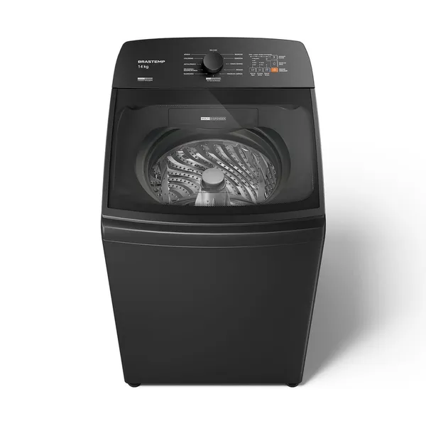 Máquina de Lavar Cinza Platinum Brastemp 14kg com Smart Sensor e Função Reduzir Tempo - BWJ14A9