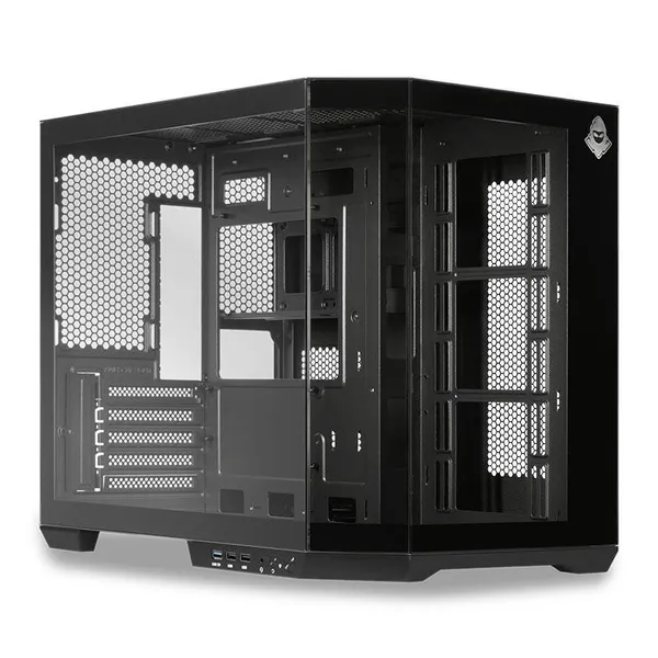 Gabinete Gamer Aquário Mancer CV700L Mid Tower Preto