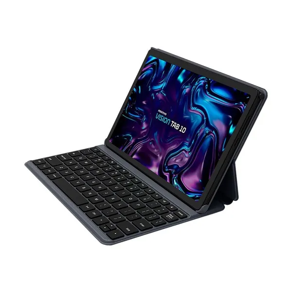 Tablet Positivo Vision Tab 10 com Capa Teclado, 4GB RAM, 128GB, 6000mAh, Tela 10.1” HD, Wi-Fi AC e 4G – Preto