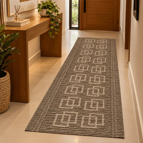 Passadeira Estampado Linha Luxo 0,50x1,40m Algodão 100% Linha Luxo Feito a Mão