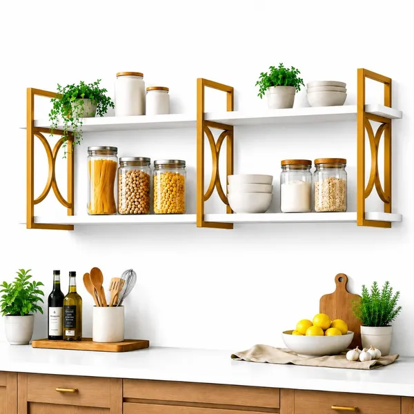 Prateleira Industrial Suspensa Nicho Decorativo Organizador  Parede MDF Premium Sala  Quarto Cozinha