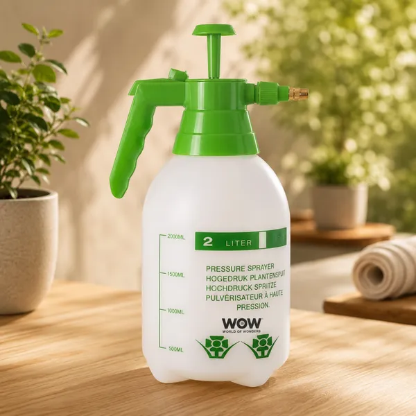 Pulverizador Portátil Borrifador Manual Alta Pressão 2 Litros