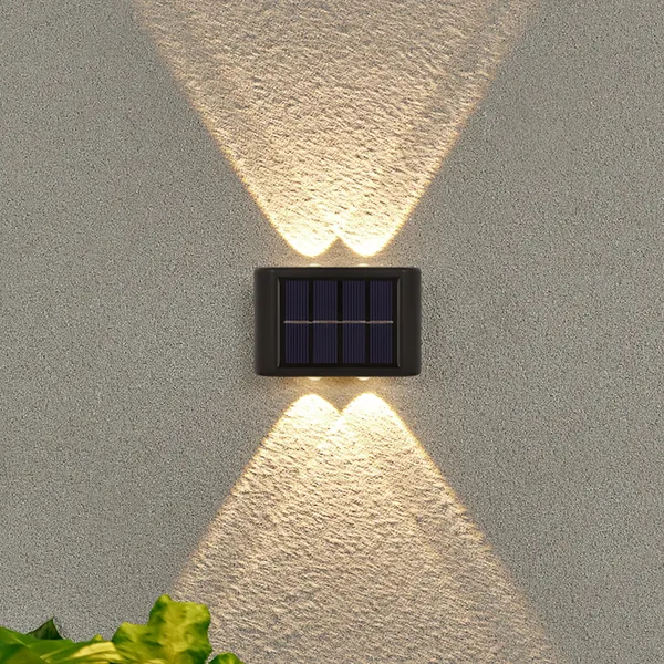 4 Leds Solares Impermeáveis p/ Jardim, Muro e Varanda