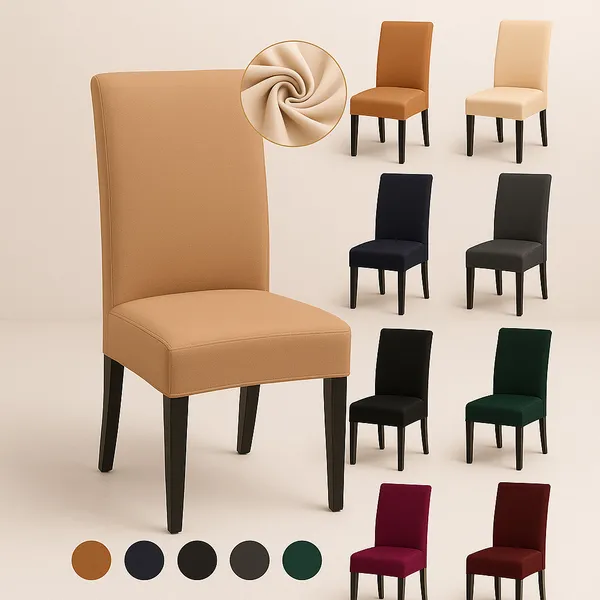 Kit Capa de Cadeira Mesa 4 Lugares Malha Com Elástico