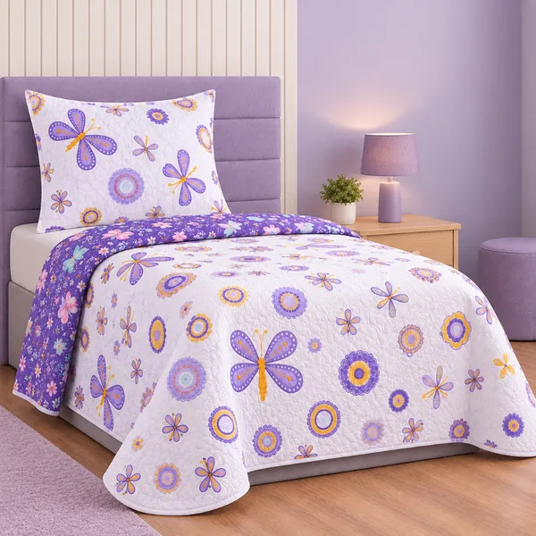 Colcha Cobre Leito Solteiro Studio MIx Premium Matêlado Bouti Kids