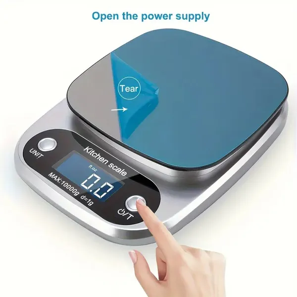Balança de Cozinha Digital de Alta Precisão 0.1g/10kg
