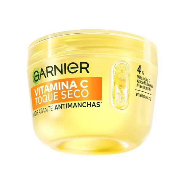 Gel Creme Hidratante Facial Antimanchas Toque Seco Vitamina C, Controla a Oleosidade e Uniformiza a Pele, Garnier 85g
