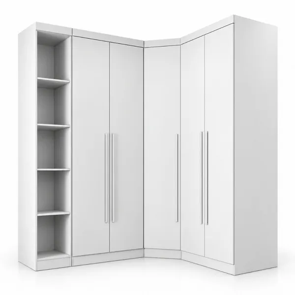 Guarda Roupa Modulado Casal Safira 009 em MDF Com 5 Portas e 6 Gavetas Una Mobília