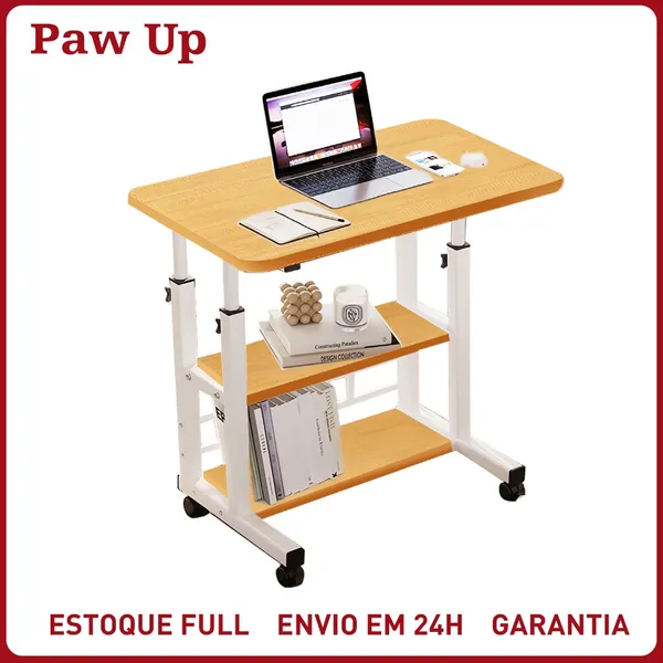 Mesa Mutiuso Mesinha Notebook Com Altura Regulavel e Rodinhas Tablet Cama Sofá Ajustavel