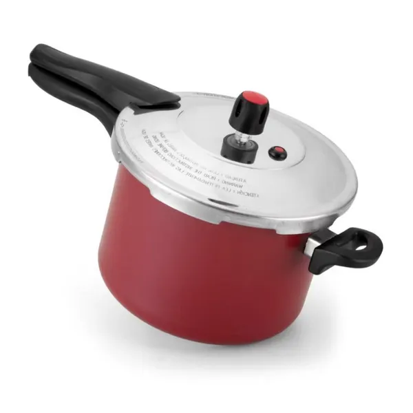 Panela De Pressão 4,5 Litros Antiaderente Teflon Com Tampa Externa Cinza PROMOÇAO