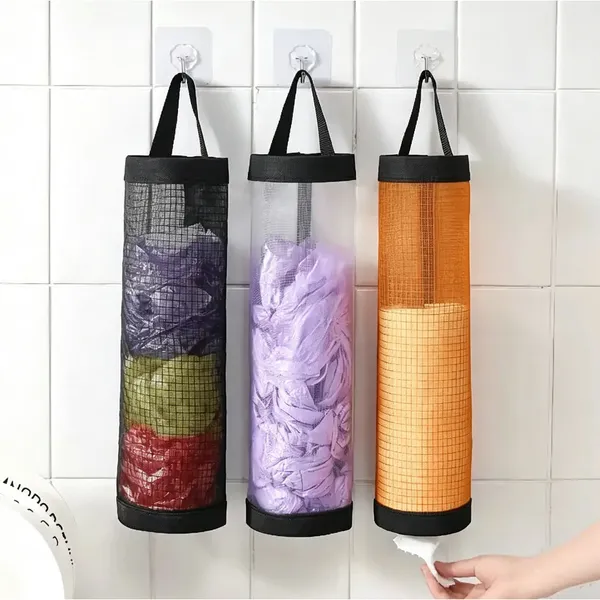 Organizador de sacolas de compras Bolsa Organizadora De Plástico Para Armazenamento De Sacolas De Cozinha