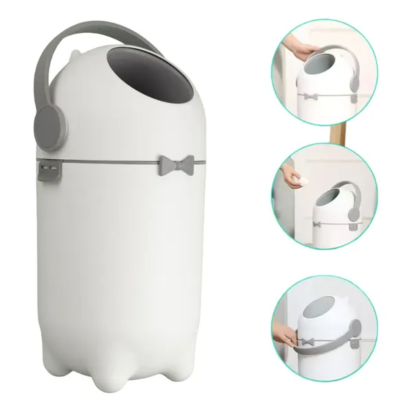 Lixeira Antiodor Fraldas Bebe Lixo Magico Banheiro Anti Odor
