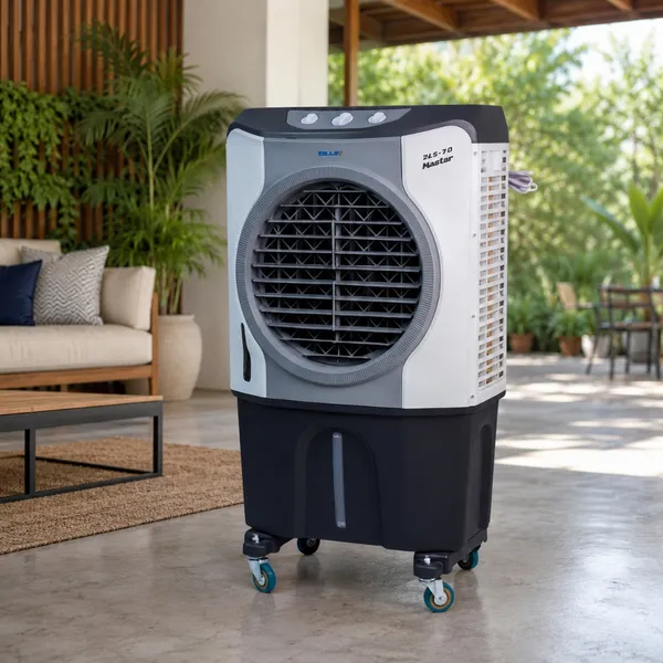 Climatizador De Ar Portátil 8/20/30/45/60/70 Litros 127/220v Zellox 3 Velocidades C/ Rodas Reservatório Gelo Econômico
