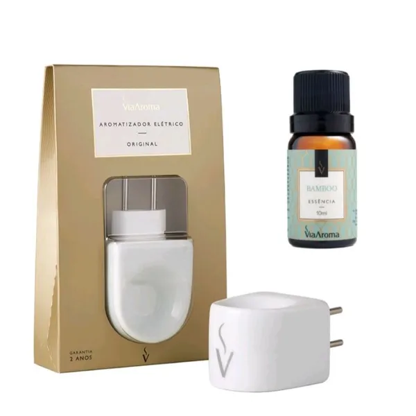 Aromatizador Elétrico de Ambiente Original Bivolt Via Aroma - Aromaterapia - Escolha o Seu